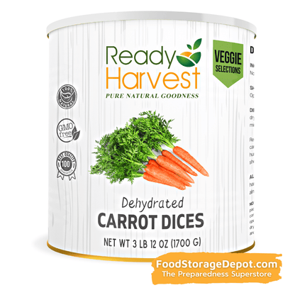 Ready Harvest Dehydrated Carrots (30-Year Shelf Life!)