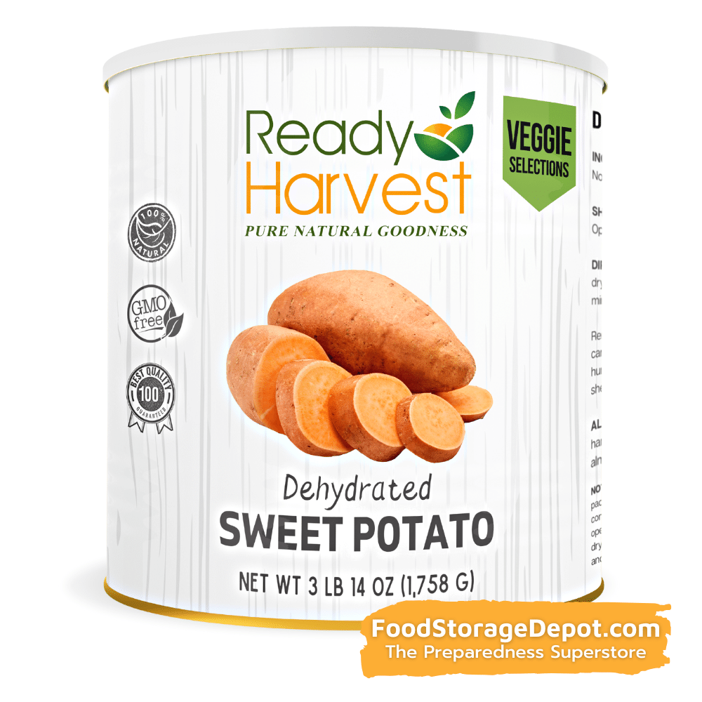 Ready Harvest Dehydrated Sweet Potato Dices (30-Year Shelf Life!)