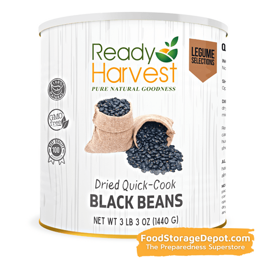 Ready Harvest Premium Quick-Cook Black Beans (25-Year Shelf Life!)
