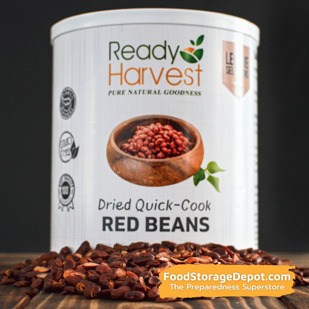 Ready Harvest Premium Quick-Cook Red Beans (25-Year Shelf Life!)