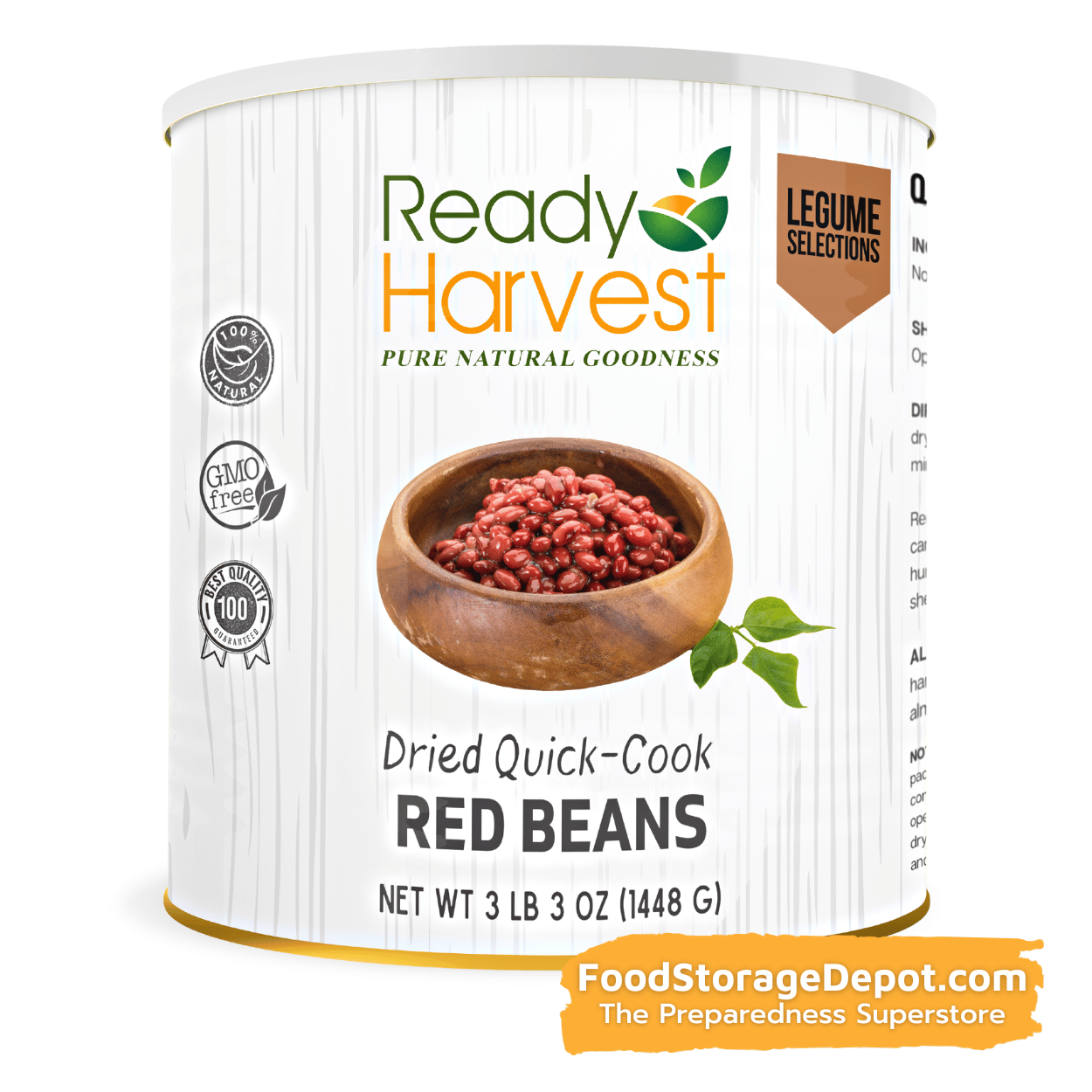 Ready Harvest Premium Quick-Cook Red Beans (25-Year Shelf Life!)