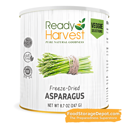 Ready Harvest Freeze-Dried Asparagus (30-Year Shelf Life!)