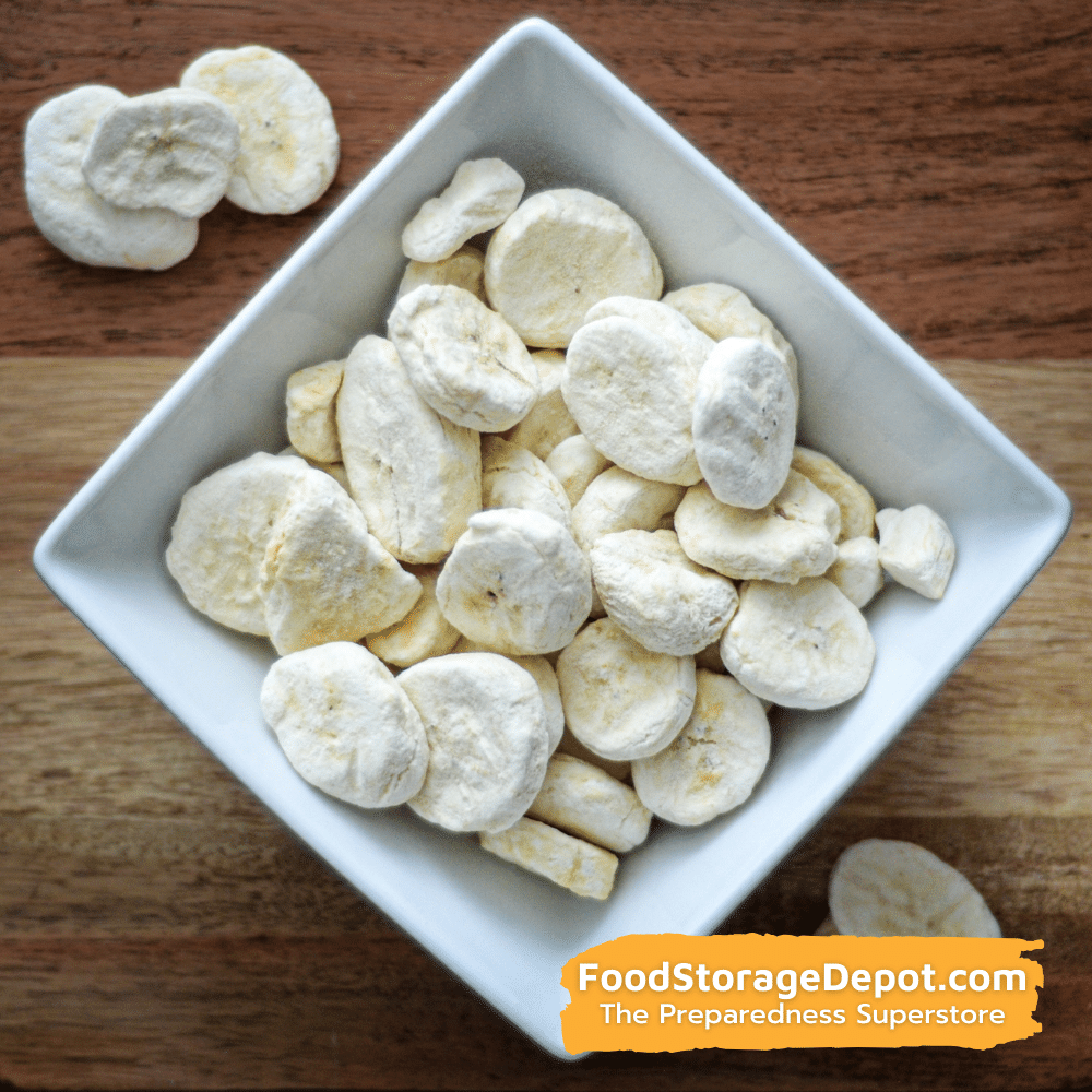 Ready Harvest Freeze-Dried Banana Slices (30-Year Shelf Life!)