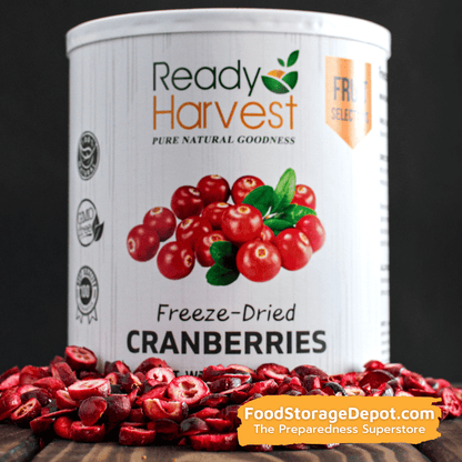 Ready Harvest Freeze-Dried Cranberries (30-Year Shelf Life!)