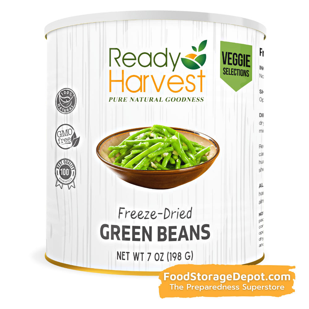Ready Harvest Freeze-Dried Green Beans (30-Year Shelf Life!)