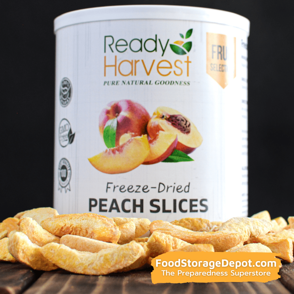 Ready Harvest Freeze-Dried Peach Slices (30-Year Shelf Life!)