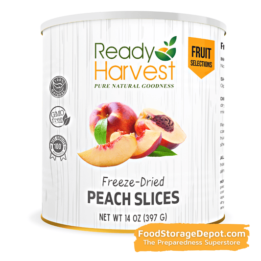 Ready Harvest Freeze-Dried Peach Slices (30-Year Shelf Life!)