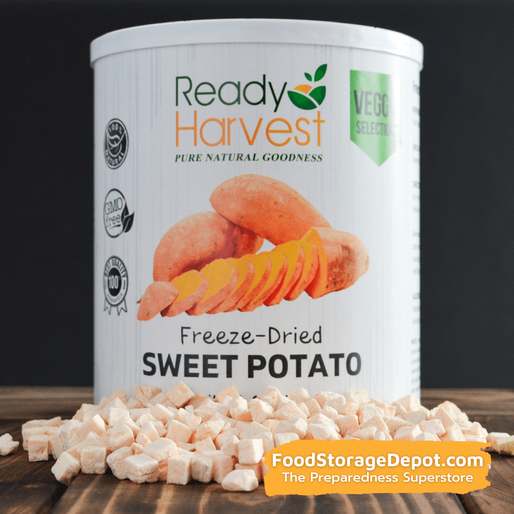 Ready Harvest Freeze-Dried Sweet Potatoes (30-Year Shelf Life!)