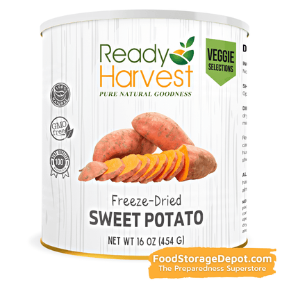 Ready Harvest Freeze-Dried Sweet Potatoes (30-Year Shelf Life!)