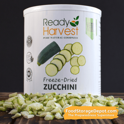 Ready Harvest Freeze-Dried Zucchini (30-Year Shelf Life!)