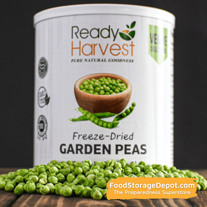 Ready Harvest Freeze-Dried Garden Peas (30-Year Shelf Life!)