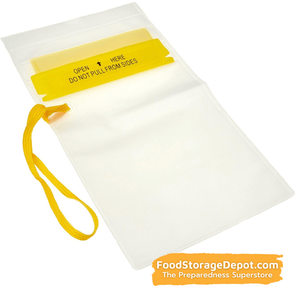 Resealable Waterproof Pouch Set with Hook and Loop Closures (3-Sizes)