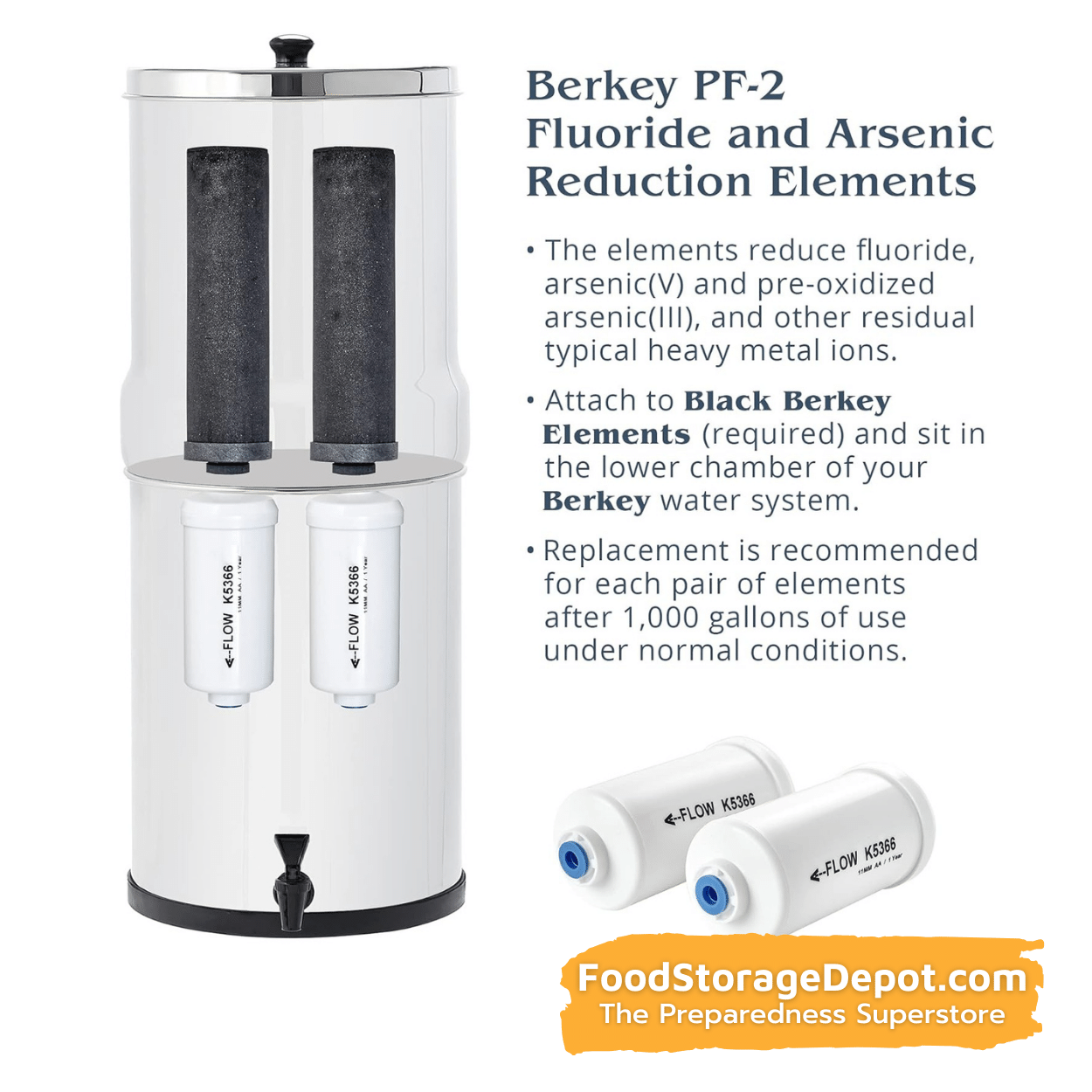 Royal Berkey Gravity Water Filter (3.25 Gallon Capacity)