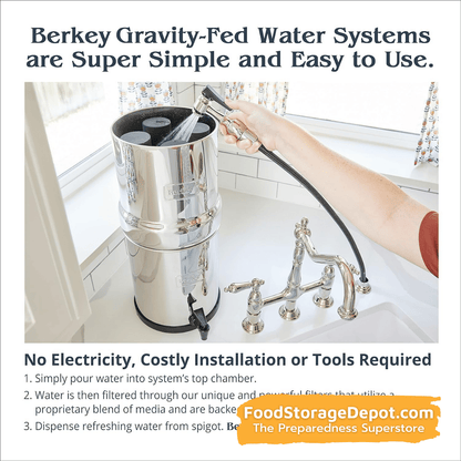 Royal Berkey Gravity Water Filter (3.25 Gallon Capacity)