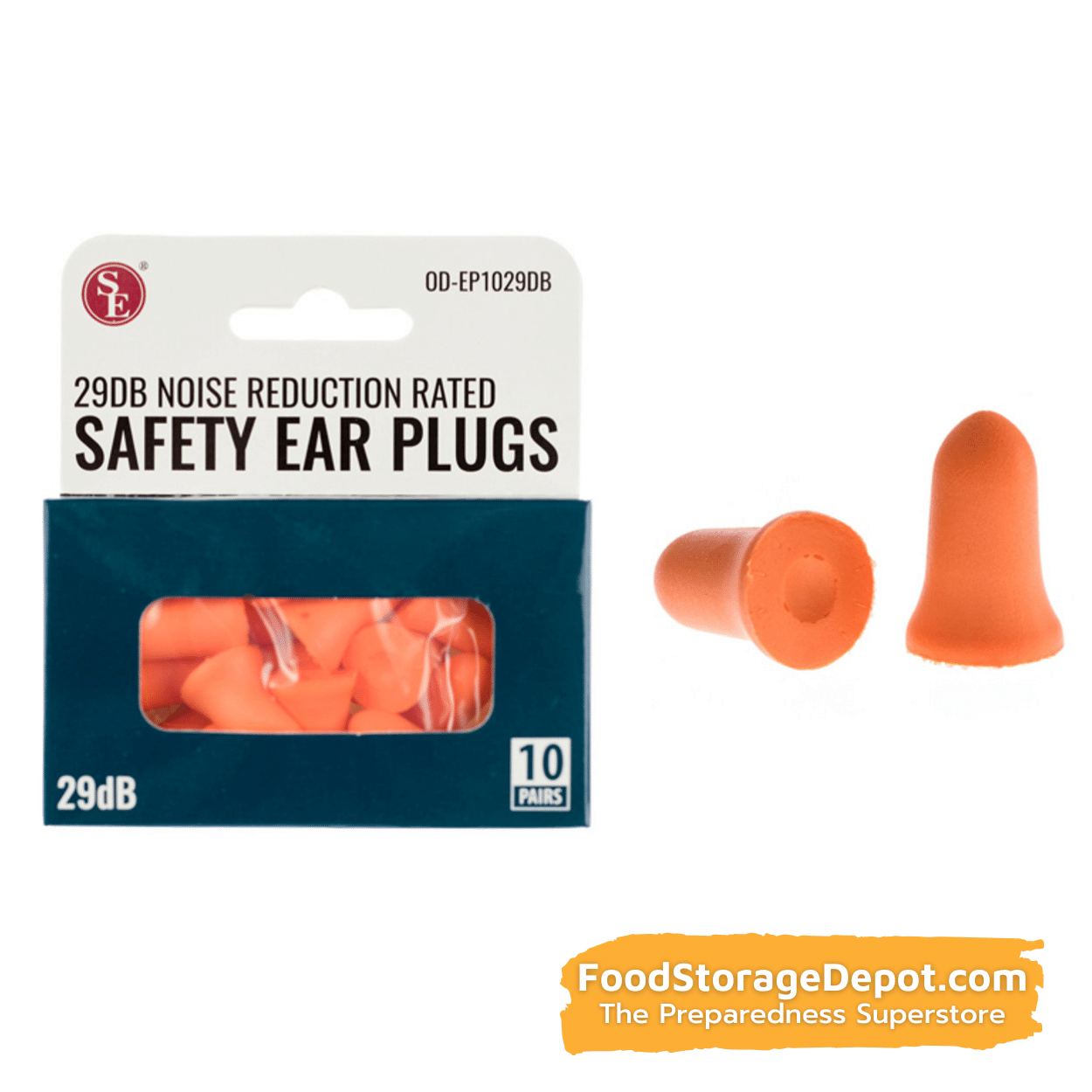 Safety Ear Plugs (Box of 20)