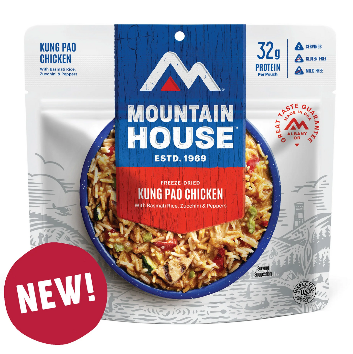 Freeze-Dried Kung Pao Chicken Pouch - Mountain House