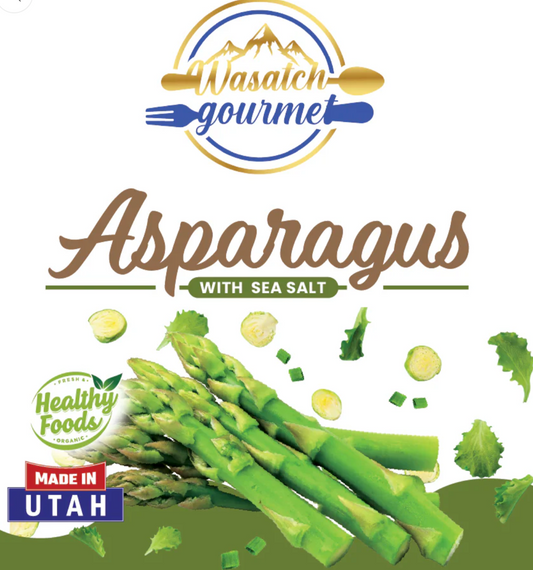 Freeze-Dried Asparagus w/Sea Salt - Snacks Pouch
