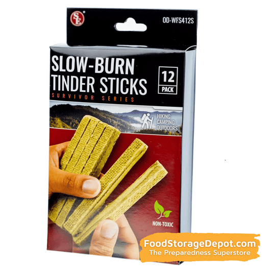 Slow-Burn Water Resistant Tinder Sticks