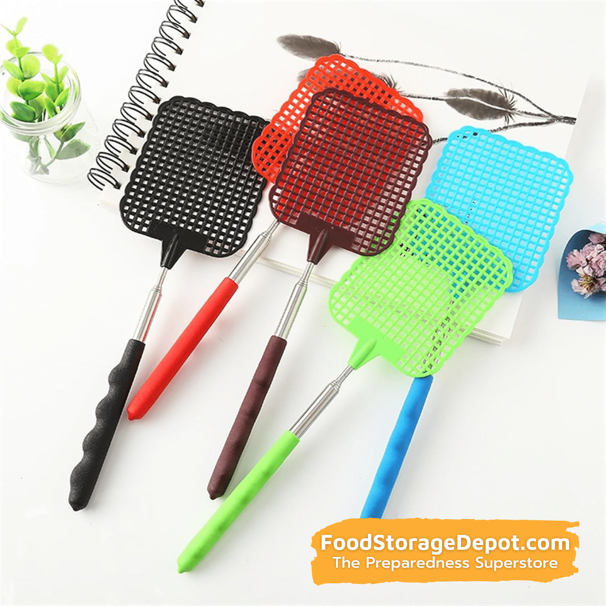 Telescoping Fly Swatter (Extends Over 28 Inches!)