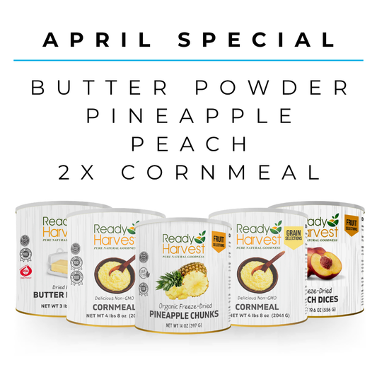 Ready Harvest April #10 Can Special – 50% Off