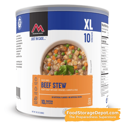 Freeze-Dried Beef Stew Can - Mountain House (GF) Gluten Free