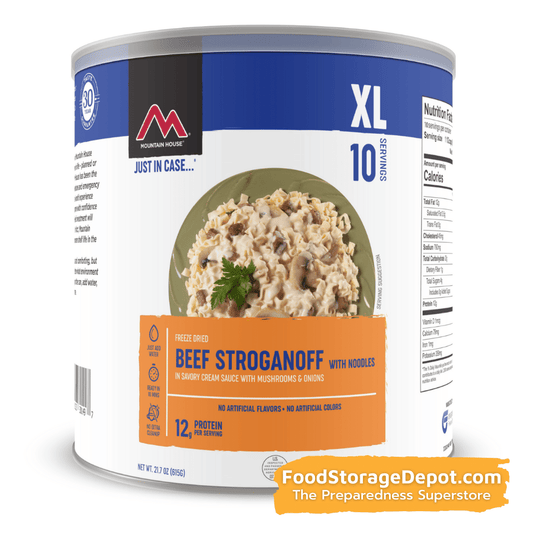 Freeze-Dried Beef Stroganoff Can - Mountain House