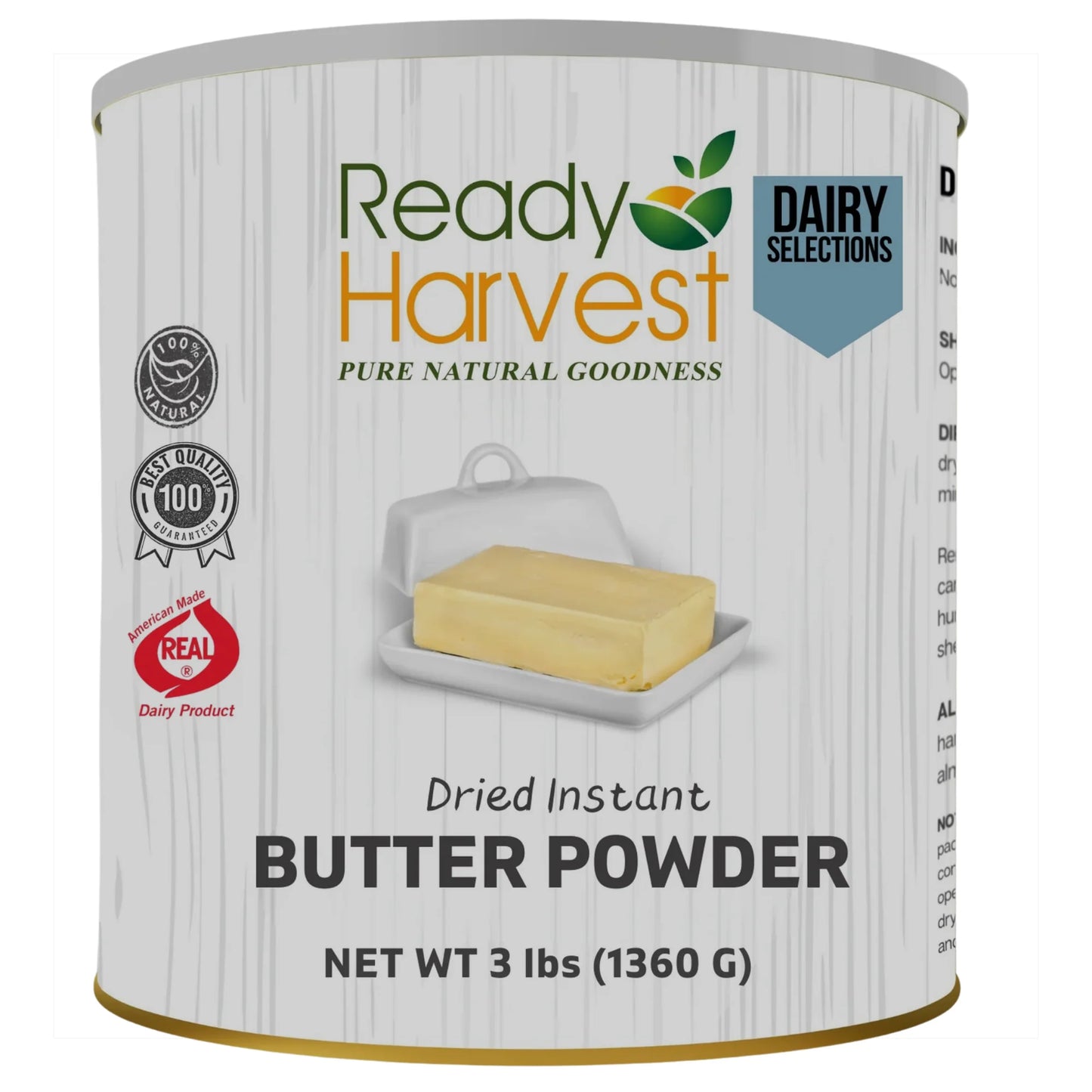 Ready Harvest Butter Powder (20 Year Shelf-Life)