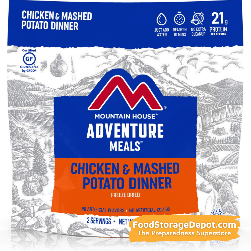 Freeze-Dried Chicken and Mashed Potato Dinner Pouch - Mountain House