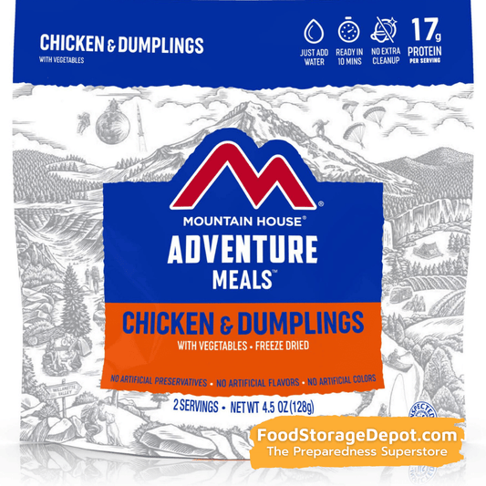 Freeze-Dried Chicken and Dumplings Pouch - Mountain House