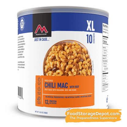 Freeze-Dried Chili Mac with Beef Can - Mountain House