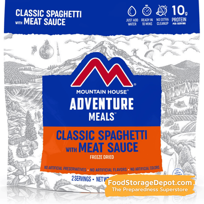 Freeze-Dried Spaghetti with Meat Sauce Pouch - Mountain House