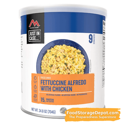 Freeze-Dried Fettuccine Alfredo with Chicken Can - Mountain House