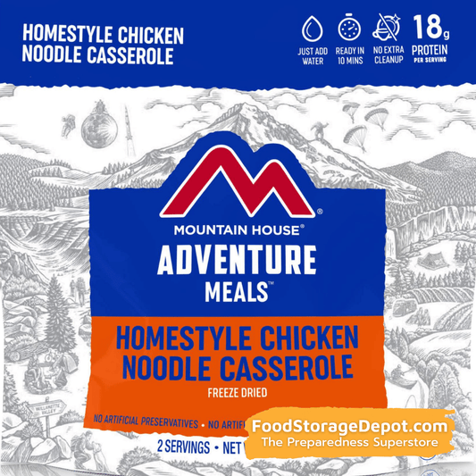 Freeze-Dried Homestyle Chicken Noodle Casserole Pouch - Mountain House