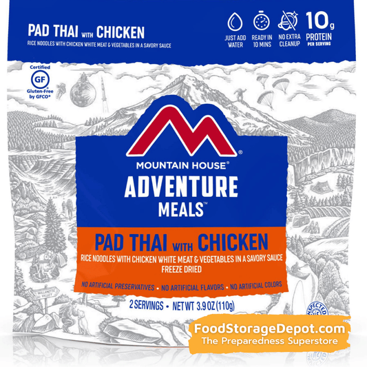 Freeze-Dried Pad Thai with Chicken Pouch - Mountain House (GF) Gluten Free