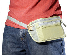 Travel Pouch with Dual Zipper Pockets for Safe Travel