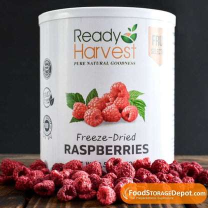 Ready Harvest Freeze-Dried Whole Raspberries (30-Year Shelf Life!)