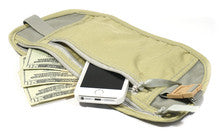 Travel Pouch with Dual Zipper Pockets for Safe Travel