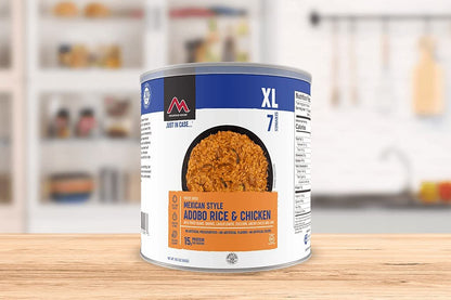 Freeze-Dried Mexican Style Adobo Rice with Chicken Can - Mountain House (GF) Gluten Free