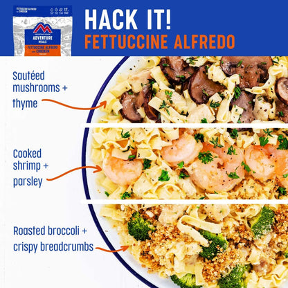 Freeze-Dried Fettuccine Alfredo with Chicken Pouch - Mountain House