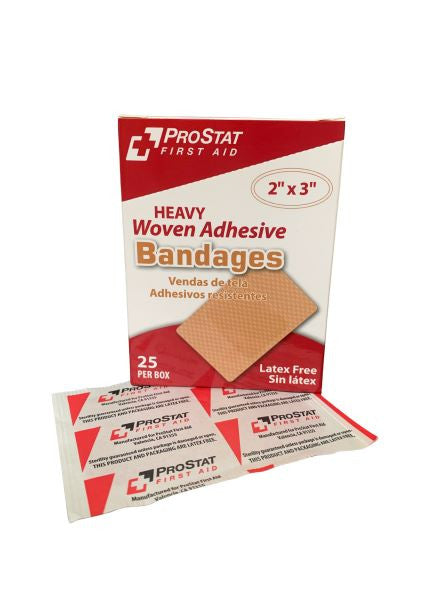 Large Patch 2"x3" Woven Bandages (25 Count)