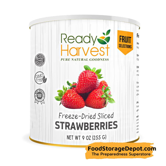 Ready Harvest Freeze-Dried Strawberry Slices (30-Year Shelf Life!)